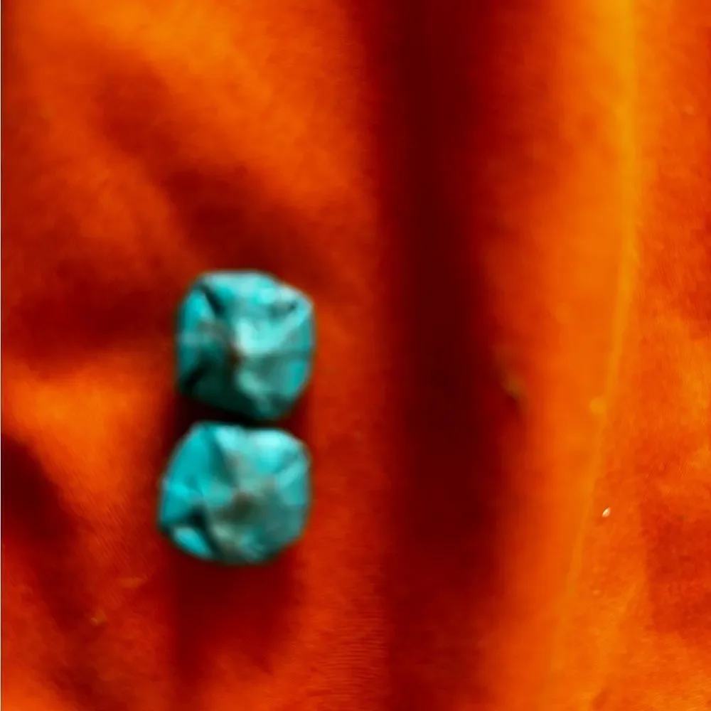 Sky Blue Flower Stud Earrings Jewelry Rose Floral y2k vintage rare accessory